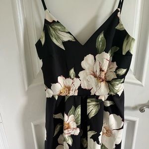 floral black dress